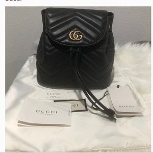 Gucci calfskin matelasse GG marmot mini backpack